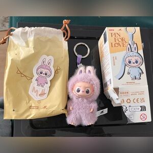 Pop Mart PIN FOR LOVE Labubu Letter "M" Open Box